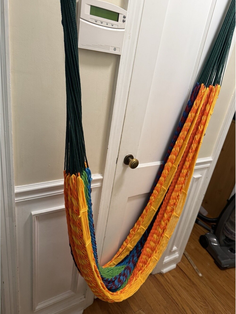 Mayan XXL Double Heavy-Duty Hammock for Outside, Multicolor by Sunnydaze